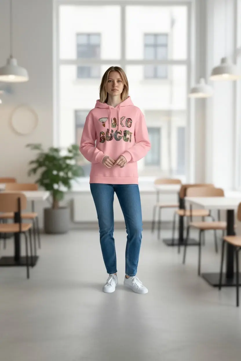 縮圖：GUCCI × HIGUCHI YUKO Embroidered Logo Hoodie XXS 2 Pink Beaded Limited Edition
