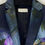 縮圖：DRIES VAN NOTEN Cotton Silk Blazer 38 6 Navy Multicolor Floral Print Jacket