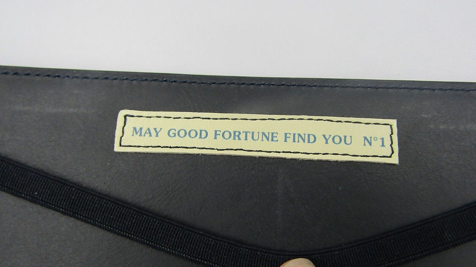 Thumbnail: CARNET DE BON CONTES Edition Poshette Leather Wallet Etoiles de Bonheur