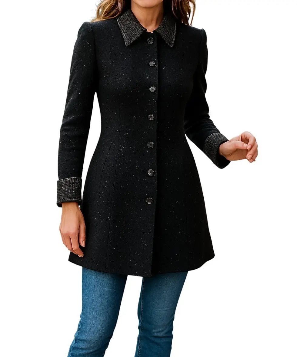 NWT ST JOHN EVENING Knit Button Jacket 2 Black Silver Paillette Embellished Coat