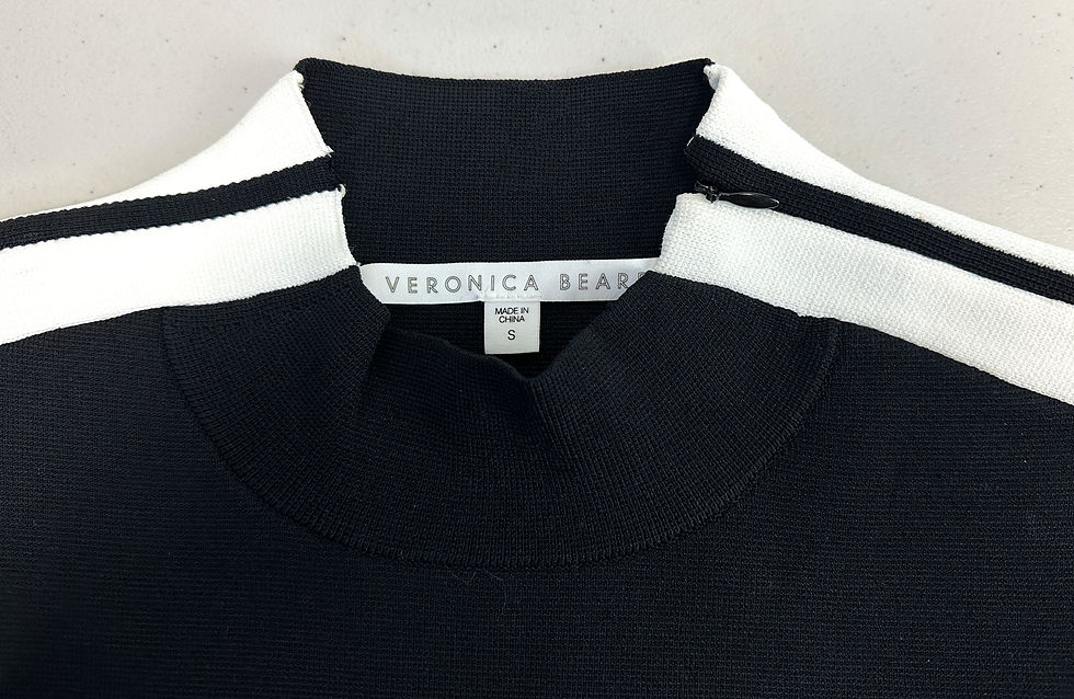 Hình thu nhỏ: NEW VERONICA BEARD Roland Black White Striped Knit Top Set Wide Leg Pants Small