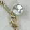 Miniatura: ST. JOHN KNITS Vintage Gold 22K GP SJ Logo Chain Belt Charms Adjustable NEW