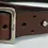 Thumbnail: CHRISTIAN DIOR Leather Two Prong Belt 42 Italian 4-6 US Brown Silver Hardware