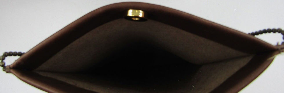 Hình thu nhỏ: LEATHEROCK Brown Leather Gold Silver Studded Crossbody Bag