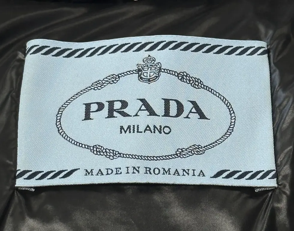 Miniatura: NWOT PRADA Re-Nylon Cropped Convertible Down Jacket 40 2/4 Black Logo Vest Small