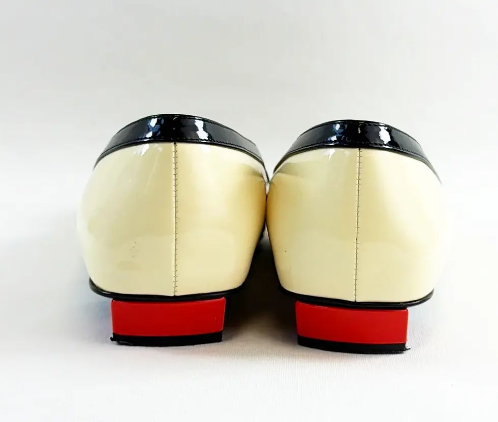 Thumbnail: ROGER VIVIER 38.5 Belle Vivier Flat Pumps Multicolor Square Buckle Toe 8.5 Shoes