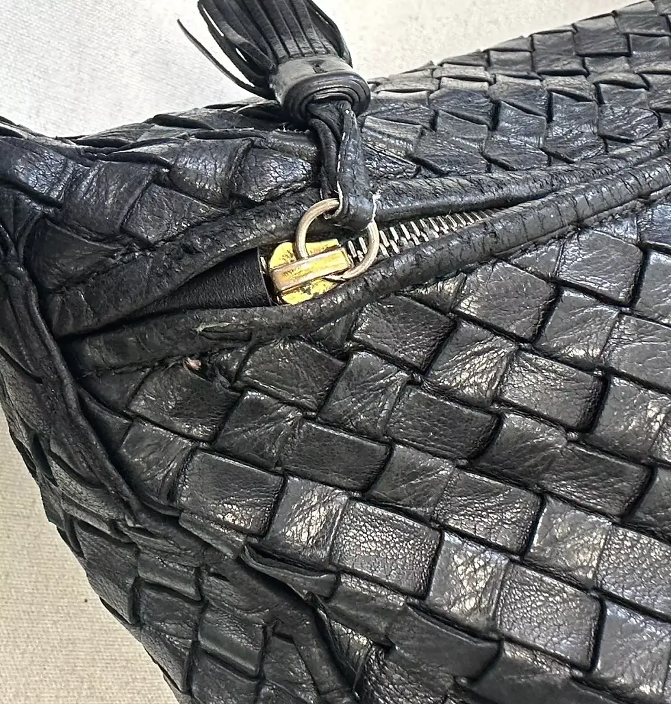 縮圖：BOTTEGA VENETA Intrecciato Nappa Leather Hobo Crossbody Bag Medium Black Weave