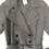 Hình thu nhỏ: NWOT MAX MARA Tamigi Checked Virgin Wool Canvas Pocket Dress Trench Grey 10