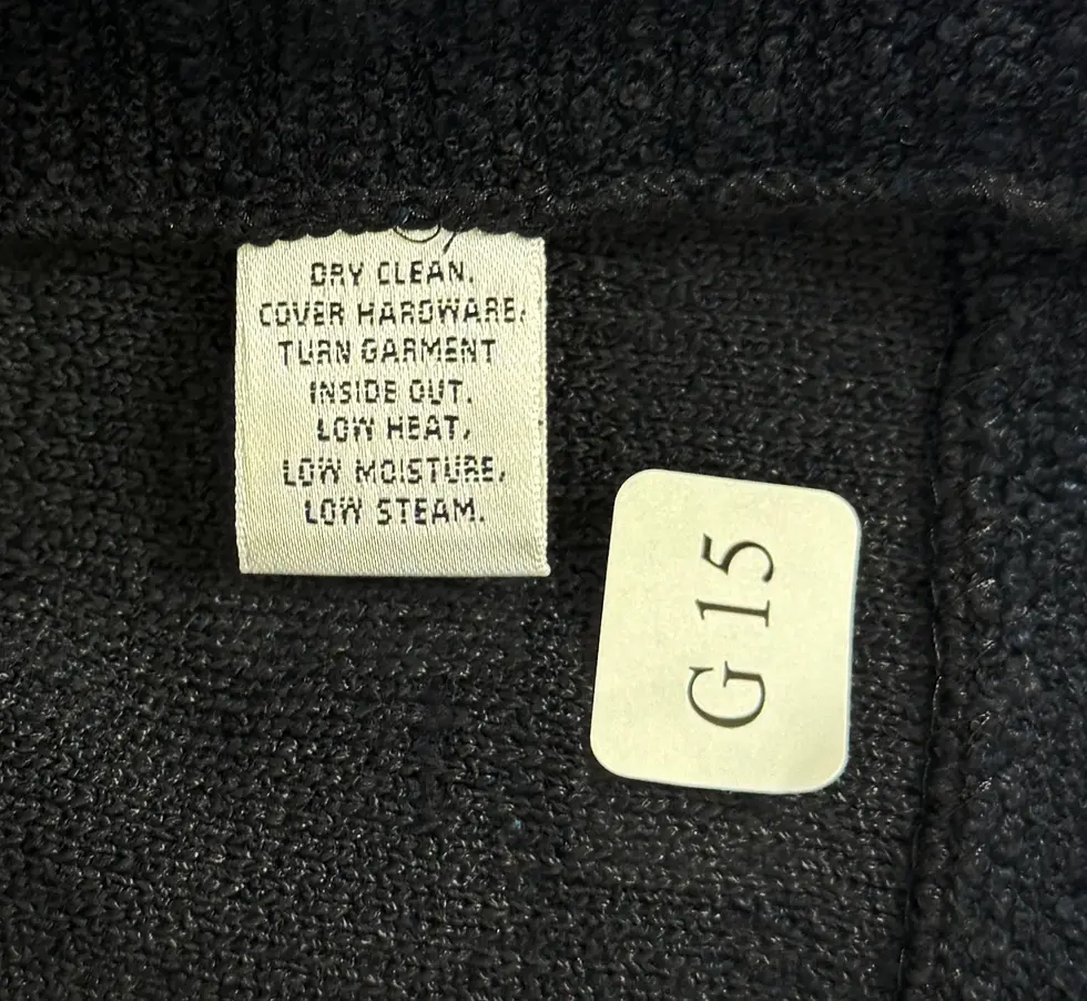 Thumbnail: ST. JOHN Tweed Jacket Fringe Trim 6 Knit Black Four Front Pocket Round Neck