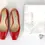 Hình thu nhỏ: JIMMY CHOO Mirele Crocodile Embossed Leather Ballet Flats 38.5 Red Square Toe