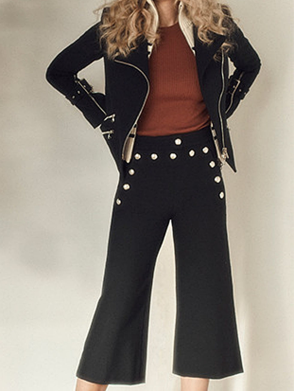 VERONICA BEARD Black Jordan Set Jacket Mariner + Striped Knit Dickey 8