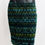 Hình thu nhỏ: NWOT Akris Punto 6 Tribal Aztec Print Skirt Green Multicolor Cotton Blend Small