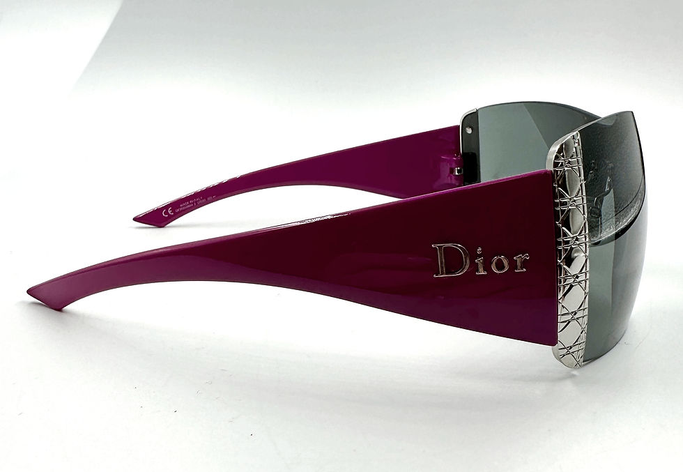 Miniatura: CHRISTIAN DIOR Diorissima 2 U1595 Black Lens Pink Frame Shield Sunglasses 125