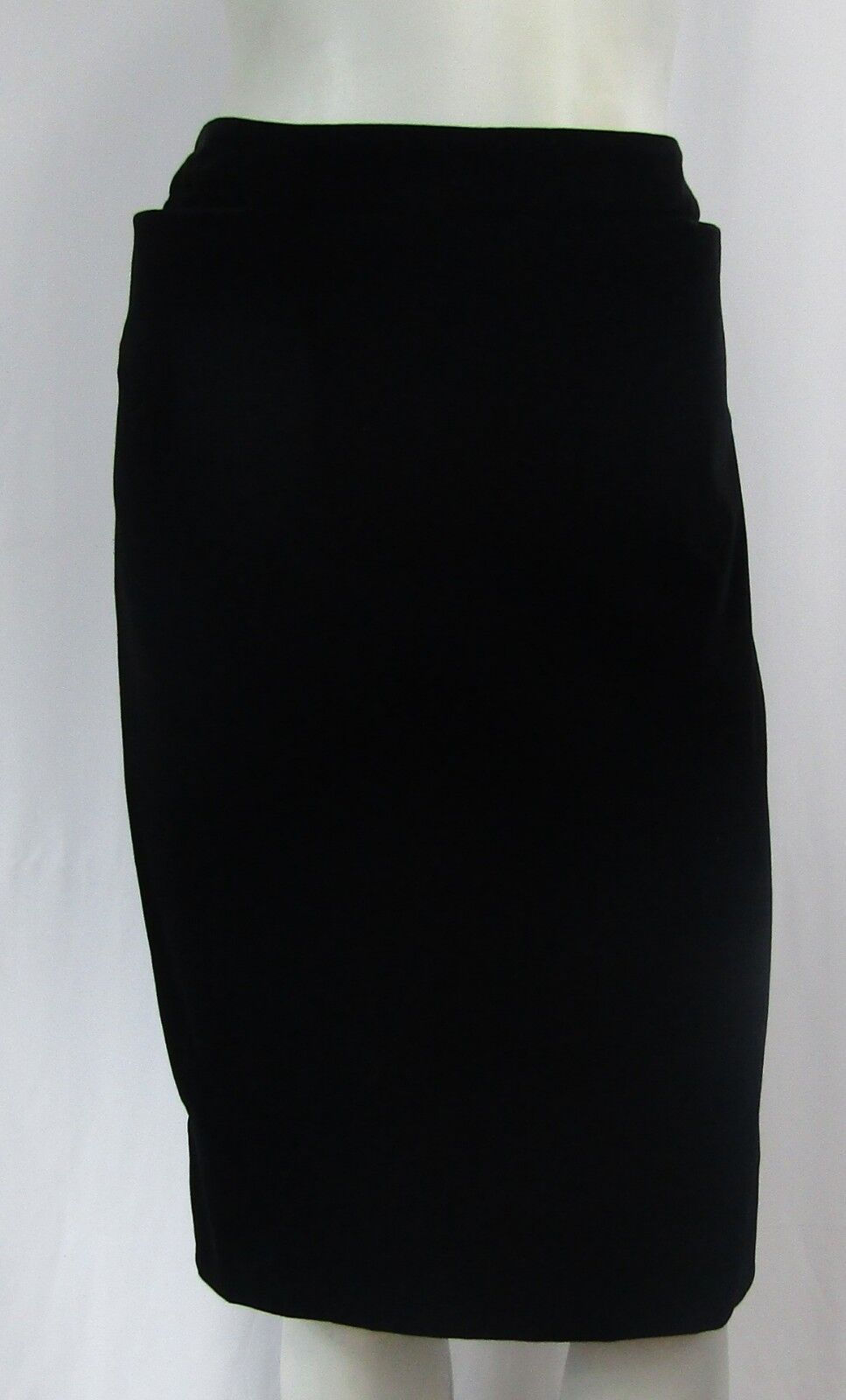縮圖：YSL SAINT LAURENT Rive Gauche Black Velvet Straight Skirt Pockets Small 4 6