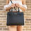 Hình thu nhỏ: KATE SPADE NEW YORK Stacy Tote Shoulder 2Way Bag Leather Black Medium