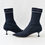 Hình thu nhỏ: MIU MIU Fabric Sock Boots 37.5 Black Pointed Toe Logo Square Heel