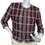 Thumbnail: ST. JOHN COLLECTION Plaid Knit Jacket 6 Red Black White Zig Zag Trim Faux Pocket