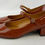 Thumbnail: TOD'S Patent Leather Mary Jane Pumps 39.5 Brown Round Toe Block Heel Shoes