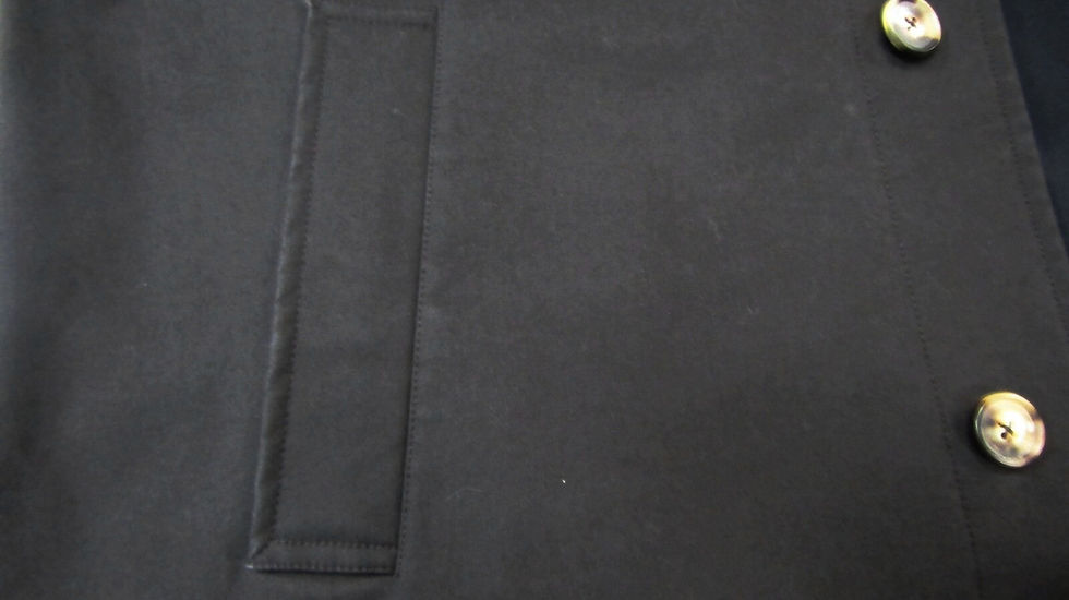 縮圖：Vintage HERMES Paris Dark Brown Cotton Belted Short Trench Coat Men 54 AS IS