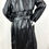 Thumbnail: YVES SAINT LAURENT PVC Faux Leather Double Breasted Trench Coat 44 12 Black
