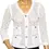 Thumbnail: CHANEL Crochet Cardigan Jacket 36 White CC Logo Buttons Spring/Summer 2012