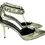 Hình thu nhỏ: BRIAN ATWOOD Mercada Leather Pumps 7.5 Metallic Snake Embossed Studded