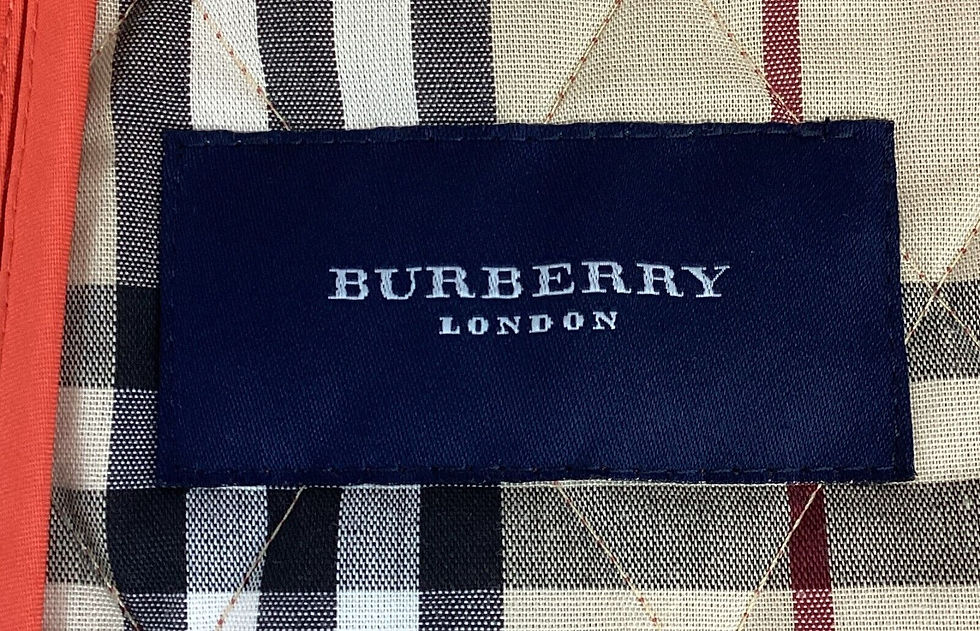 Thumbnail: BURBERRY Nova Quilted Cotton Blend Jacket Medium Orange Lined Signed Snaps M