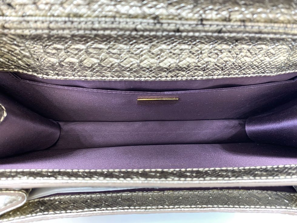 縮圖：NEW JUDITH LEIBER Champagne Gold Swarovski Chain Shoulder Bag
