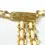 Thumbnail: ST. JOHN Vintage Gold White Logo Chain Belt Knit 24 K Gold Plated Signed