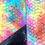 Thumbnail: NWT HAYWARD Grand Shopper Genuine Python Leather Tote Bag Rainbow Holographic