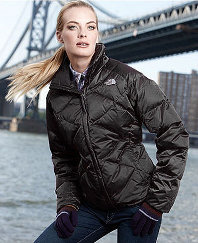 THE NORTH FACE Black Snowboard Skiing Waterproof Jacket Medium M Quilted Hooded