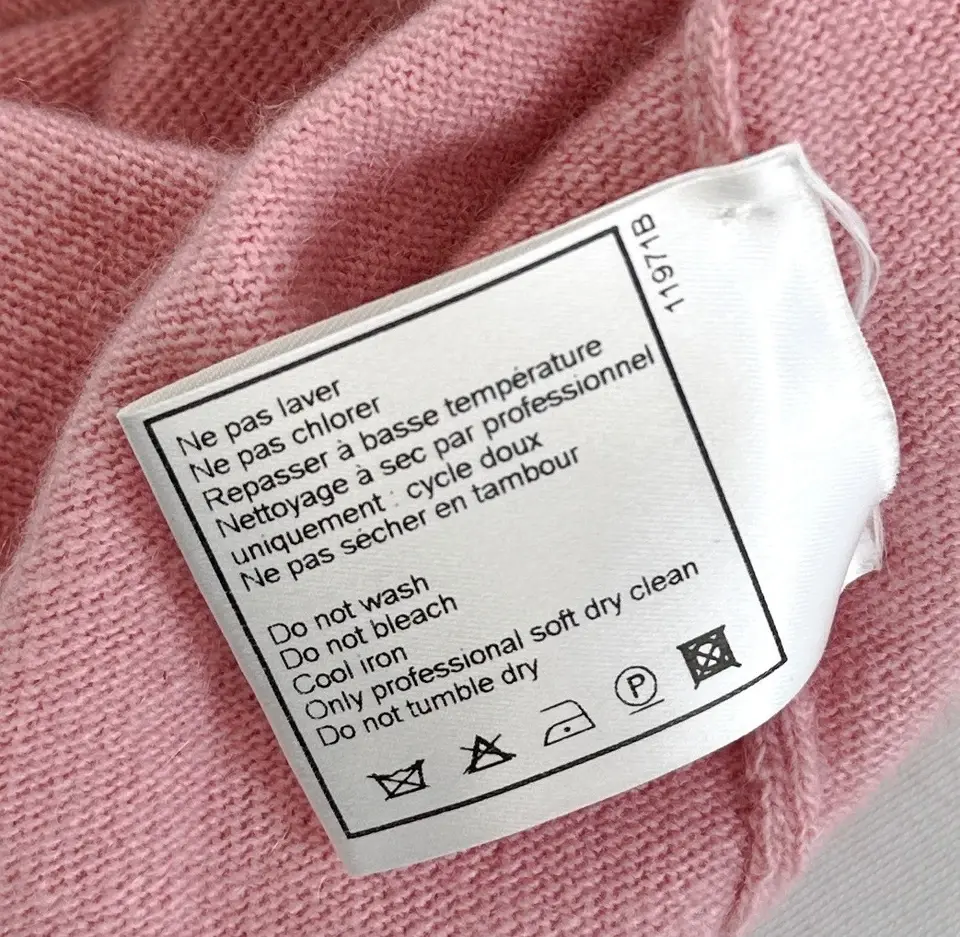 Thumbnail: Vintage CHANEL Cashmere Knit Sweater Top 36 Pink Multi Turtleneck F/W 2001
