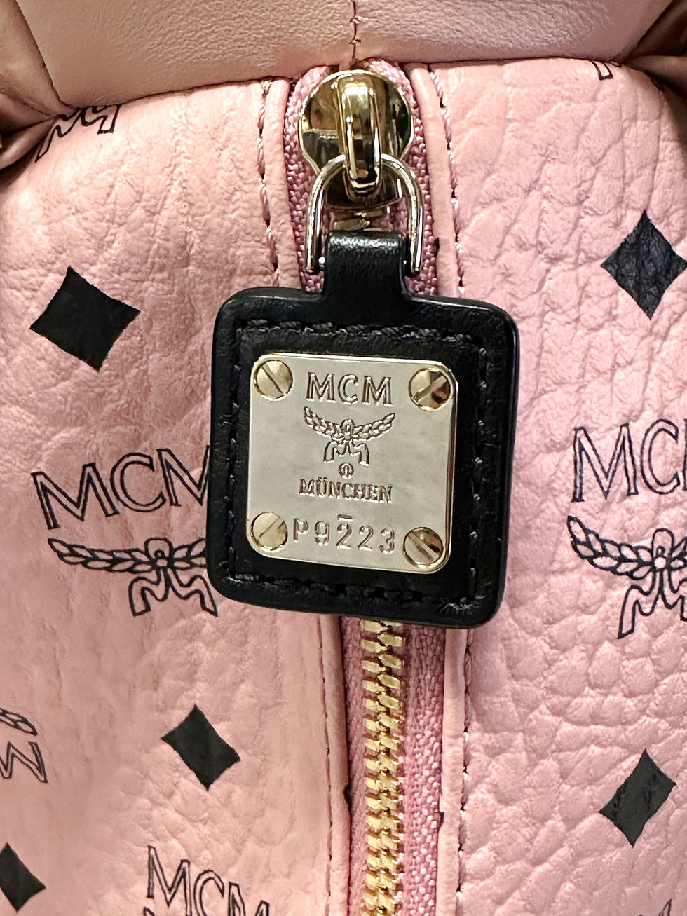 Thumbnail: NEW MCM Zoo Rabbit Doll Backpack Pink Powder Visetos Canvas Park Crossbody Bag
