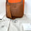 Thumbnail: HERMES Brown Evelyne Clemence Leather Silver Hardware GM Crossbody Hobo Bag