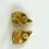 Miniatura: ST. John Vintage Clip On Earrings Chunky 22K GP Gold Heavy Shell Signed 1980s