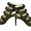 Miniatura: JIMMY CHOO Trick 85 Army Green Black Suede Strappy Sandals 38 Cage Gladiator