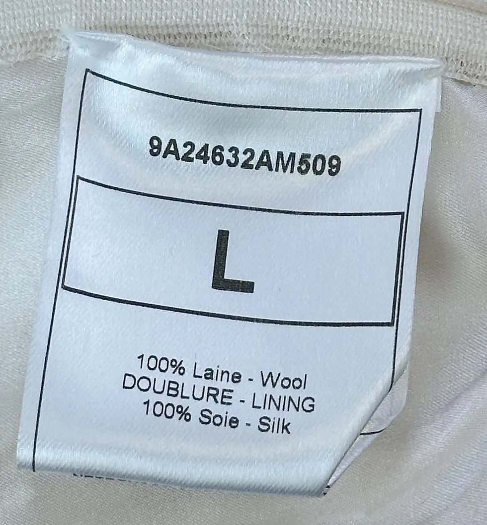 Hình thu nhỏ: CHRISTIAN DIOR 8 Knit Crochet Dress Large Cream Sleeveless Boat Neck Vintage NWT