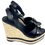 Miniatura: VERSACE Medusa Vitellino Borchie Espadrilles Wedges Platform 37 Black Gold Studs