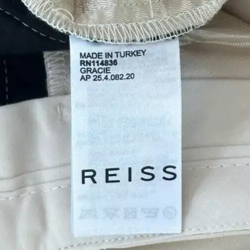 Miniatura: REISS ATELIER Pants Trousers 8 Gracie Slim Fit Colorblock Satin Velvet Pockets