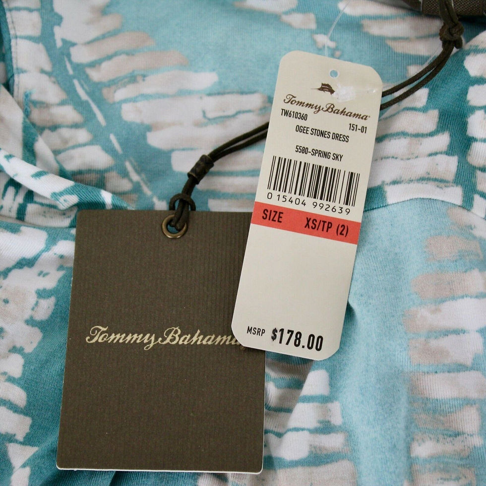縮圖：TOMMY BAHAMA Ogee Stones Maxi Dress Extra Small Petite
