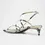Hình thu nhỏ: KHAITE Loop Kitten Heel Sandals 38 8 Natural Python Snakeskin Embossed Thong NEW