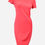 Miniatura: ST. JOHN Collection Santana Knit Sheath Dress 4 Coral Pink Crochet Knee Length
