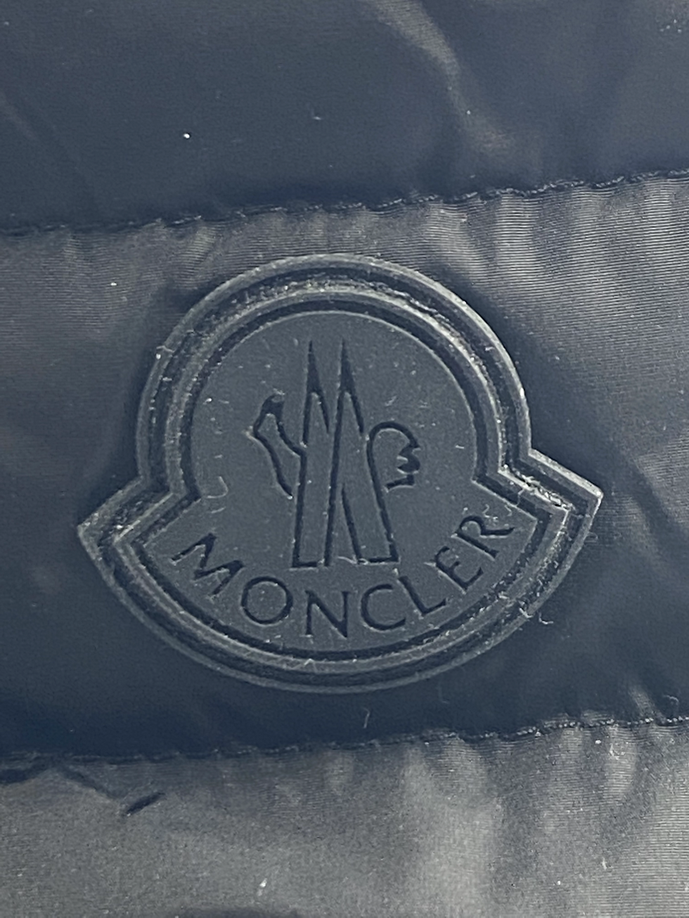 Miniatura: MONCLER Black Ginette Padded Rubber Sole Elastic Sinch Patch Logo Snow Boots 39