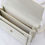 Thumbnail: YSL YVES SAINT LAURENT Calfskin Leather Sunset Shoulder Bag Medium White Silver