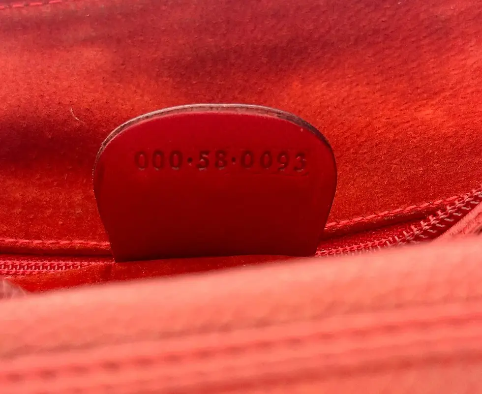Thumbnail: GUCCI Leather Boston Satchel Bag Small Fire Red Top Handle GG Logo