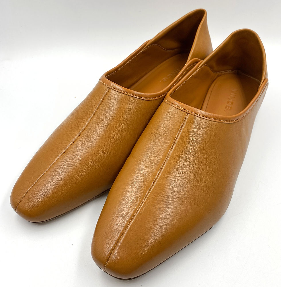 Hình thu nhỏ: NEW VINCE Brown Branine Nappa Leather Ballet Flats 38 8M