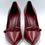 縮圖：GUCCI Dark Red Mary Jane Stiletto Pumps 38 Shoes Leather Strap Button Pointed 8