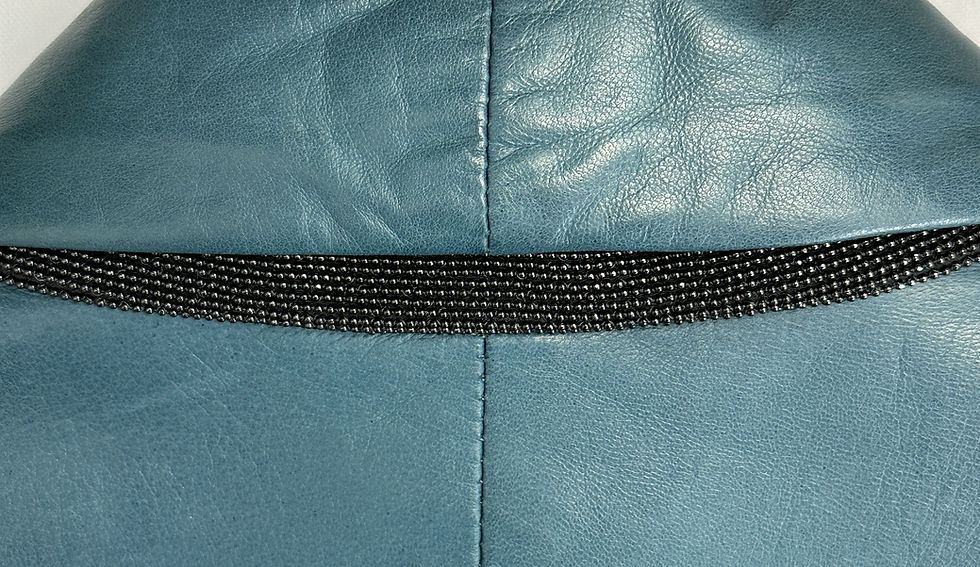 縮圖：BRUNELLO CUCINELLI Nappa Leather Women Jacket Blazer Monilli 42 6 Teal Shawl