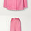Thumbnail: ALICE + OLIVIA Denny Deanna Satin Blazer Pants Set 0 XS 2PCS Bright Pink Jacket