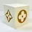 Miniatura: LOUIS VUITTON LV Logo Monogram Cubic Sticky Note White Gold Decor RARE